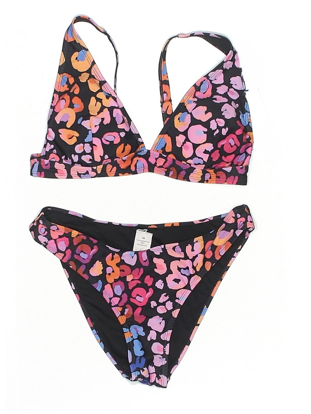 CUPSHE colorful leopard bikini Size M